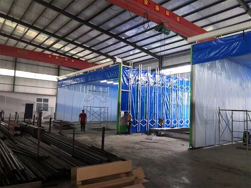 噴漆移動伸縮房可配置那些廢氣處理設備?